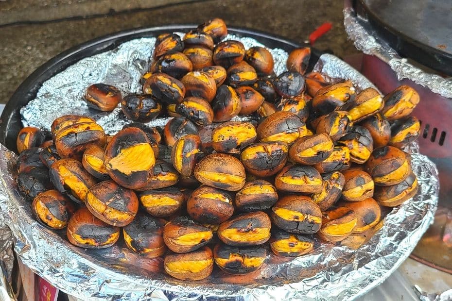 20 Best Korean Winter Foods: Street Snacks And Hot Dishes 9 Gun-bam Korean roasted chestnuts