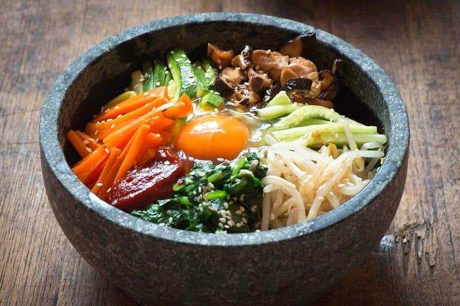 20 Best Korean Winter Foods: Street Snacks And Hot Dishes 18 Dolsot Bibimbap mixed rice hot pot from Korea