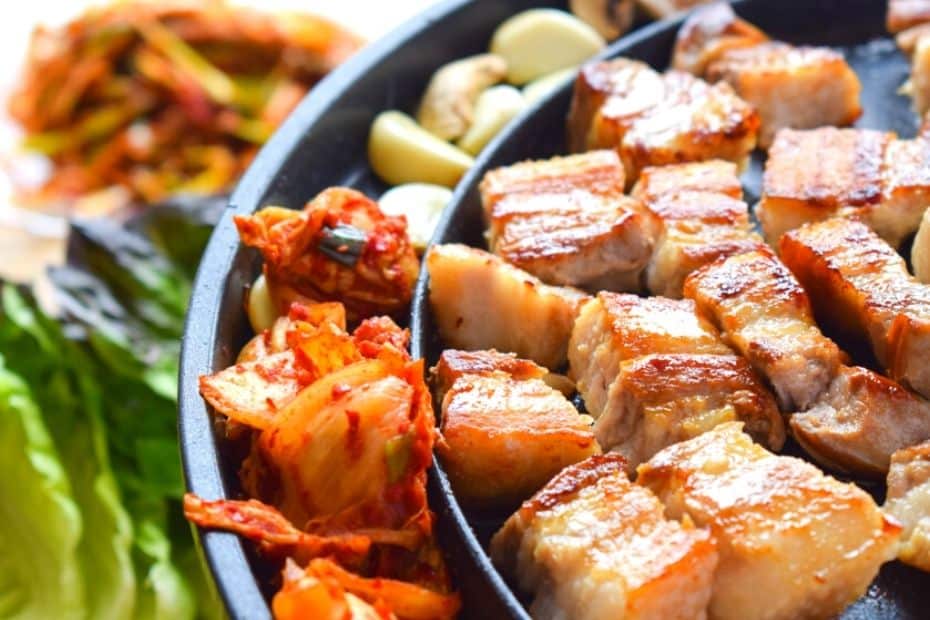 20 Best Korean Winter Foods: Street Snacks And Hot Dishes 23 Samgyeopsal Korean BBQ dish
