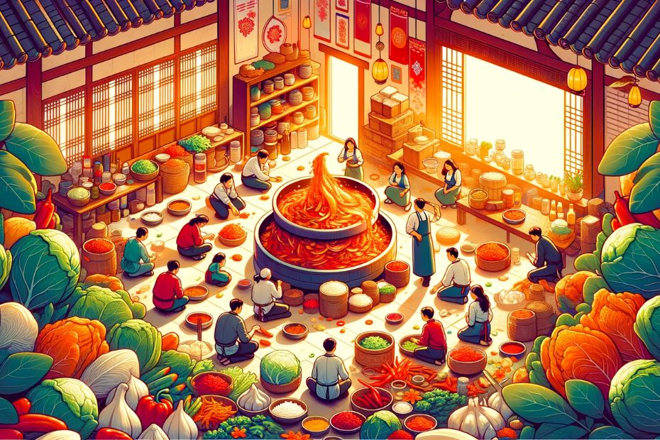 I Tried Kimjang! Korean Kimchi Making Day Is Tough But Fun 6 AI representation of Korean kimchi making day