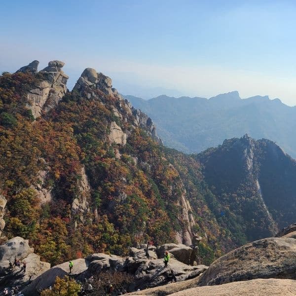 How To Hike Bukhansan Baegundae Peak: Seoul's Best Hike 2024 7 Autumn foliage in Bukhansan National Park