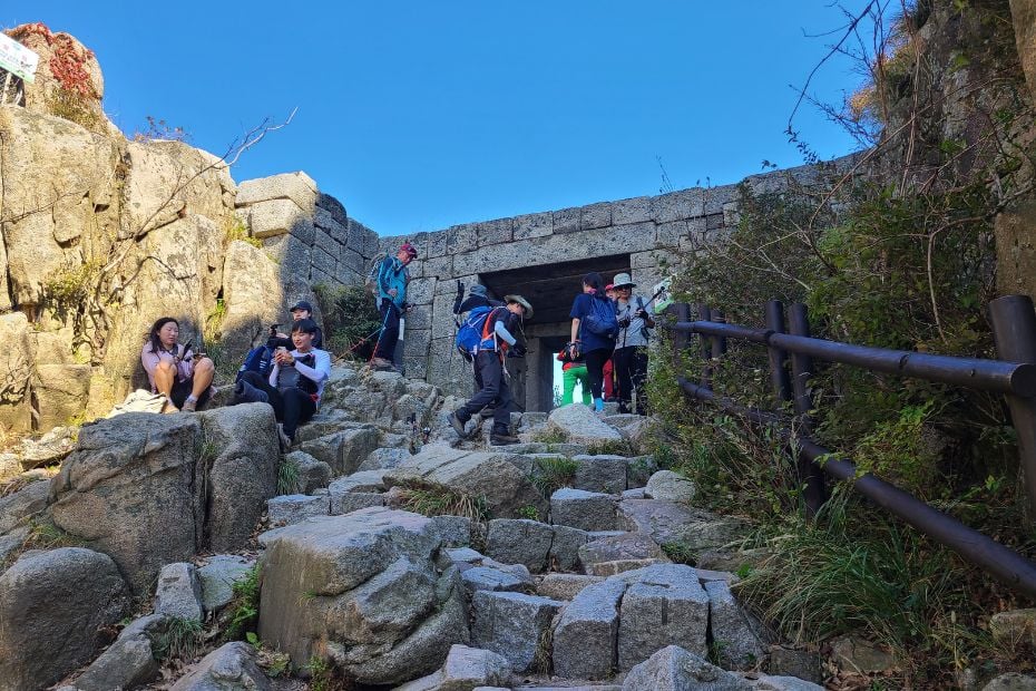 How To Hike Bukhansan Baegundae Peak: Seoul's Best Hike 2024 22 Baegunbong Fortress Gate Before Hiking To Baegundae Peak