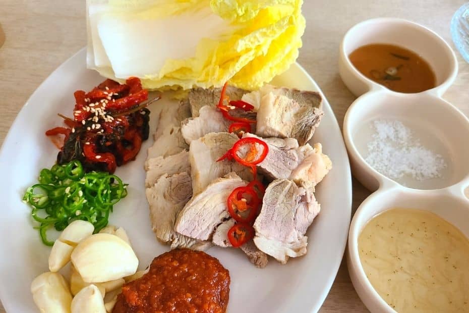 These 30 Traditional Korean Dishes Will Make You So Hungry! 12 Bossam Korean Wrapped Boiled Pork
