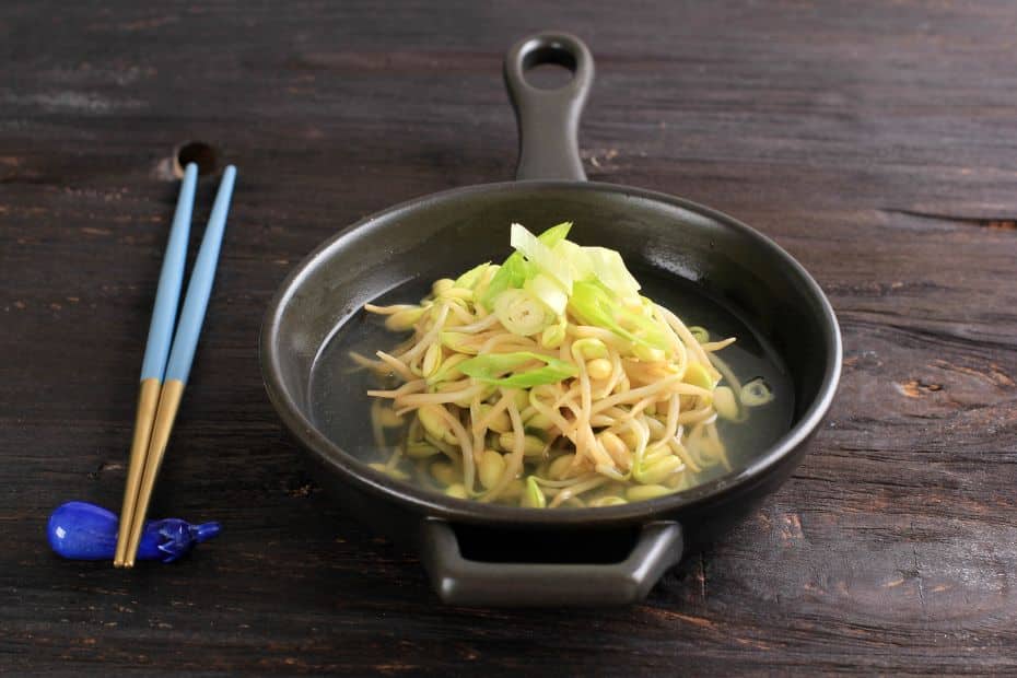 10 Best Korean Side Dishes: Banchan You Can Make At Home 20 Bowl of Korean marinated beansprouts kongnamul muchim