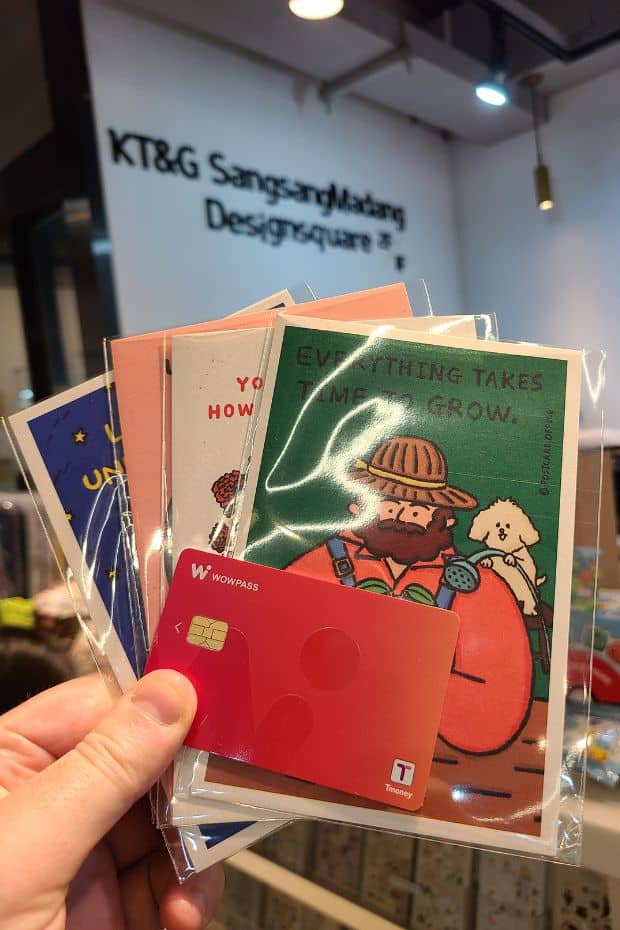 WOWPASS Korea Review: How To Use WOWPASS With T-Money 2024 61 Buying souvenirs with WOWPASS in Seoul