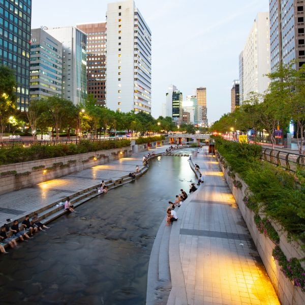 A Weekend In Seoul: Perfect Two Day Itinerary For Seoul 2024 11 Cheonggyecheon Stream in central Seoul
