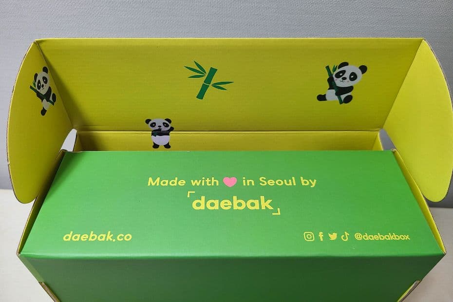Daebak Box Review 2024: Korean Gift Box Delivered To You 17 Daebak Box Packaging With Pandas and Bamboo