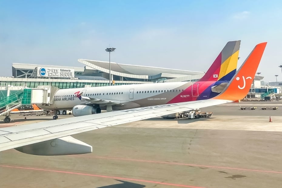 Flying To Korea: How To Get Cheap Flights To Korea In 2024 9 Different airlines flying to Korea at Gimpo Airport Seoul