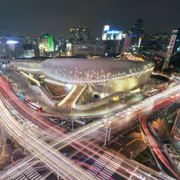 A Weekend In Seoul: Perfect Two Day Itinerary For Seoul 2024 16 Dongdaemun Design Plaza in Seoul at night