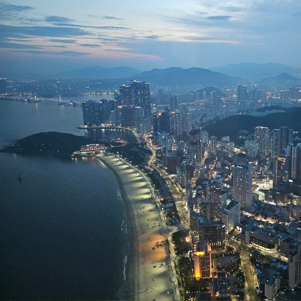 How To Visit Busan X The Sky And Sky 99 In Haeundae 2024 9 Evening View from Busan X The Sky