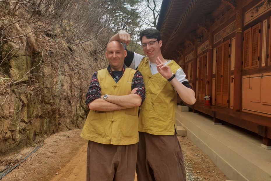 How Many Foreigners In Korea Are There? 2024 Updated Stats 13 Foreigners doing a temple stay in Korea