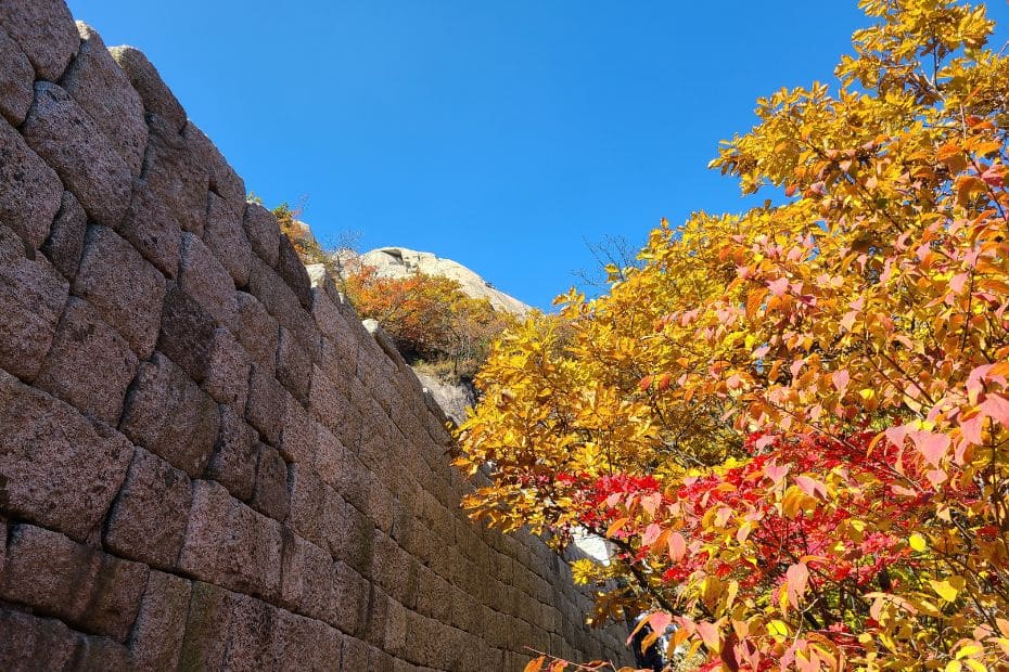 How To Hike Bukhansan Baegundae Peak: Seoul's Best Hike 2024 36 Fortress wall leading to Baegundae Peak