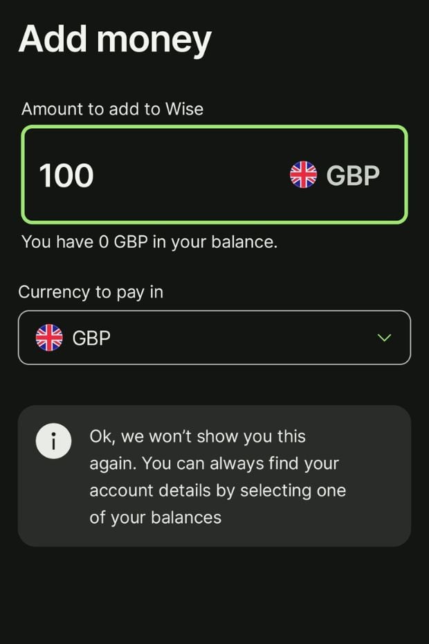 How I Use Wise To Send Money To Korea From Other Countries 7 How to add currency to Wise account