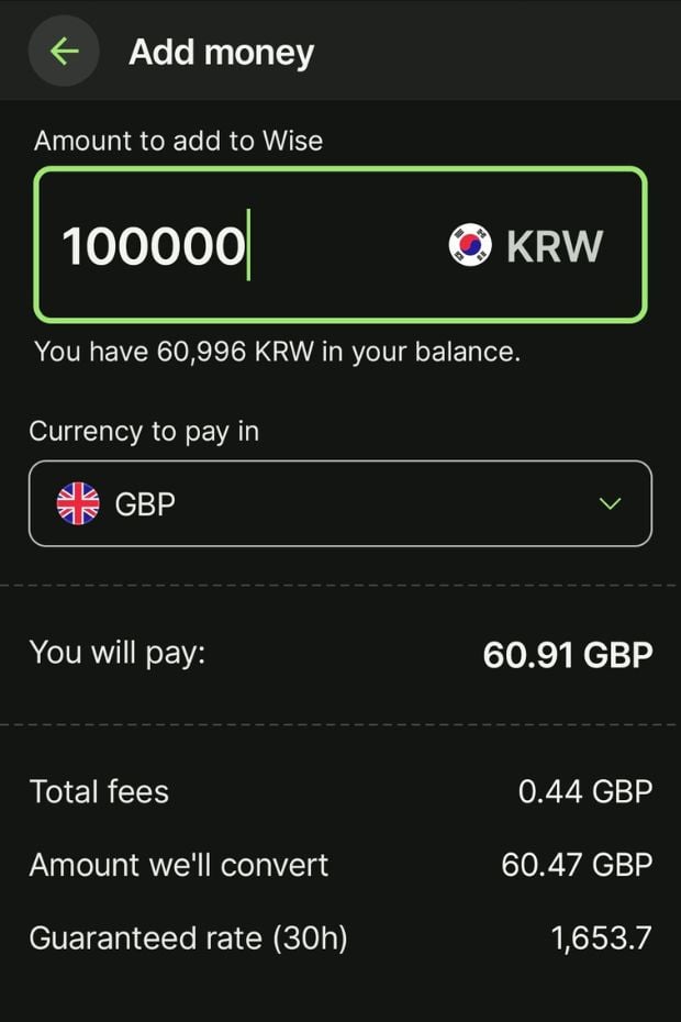 How I Use Wise To Send Money To Korea From Other Countries 8 How to add Korean won to Wise account