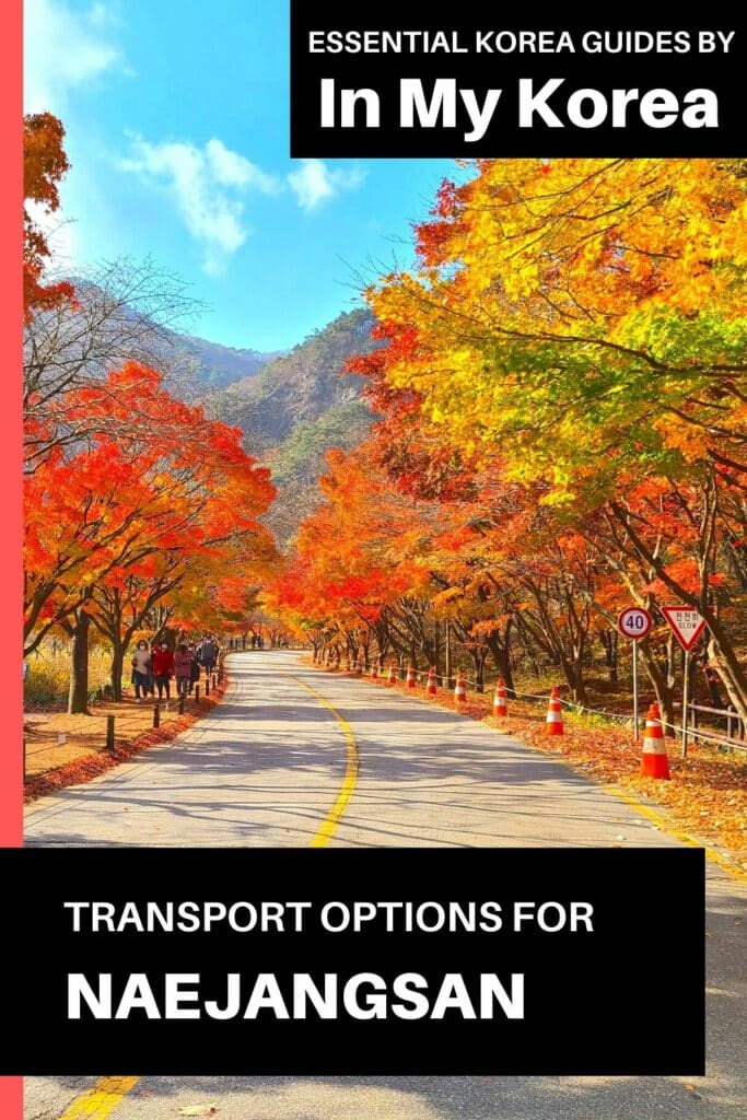How To Go To Naejangsan National Park For Fall Foliage 2024 21 Transport Options For Naejangsan National Park