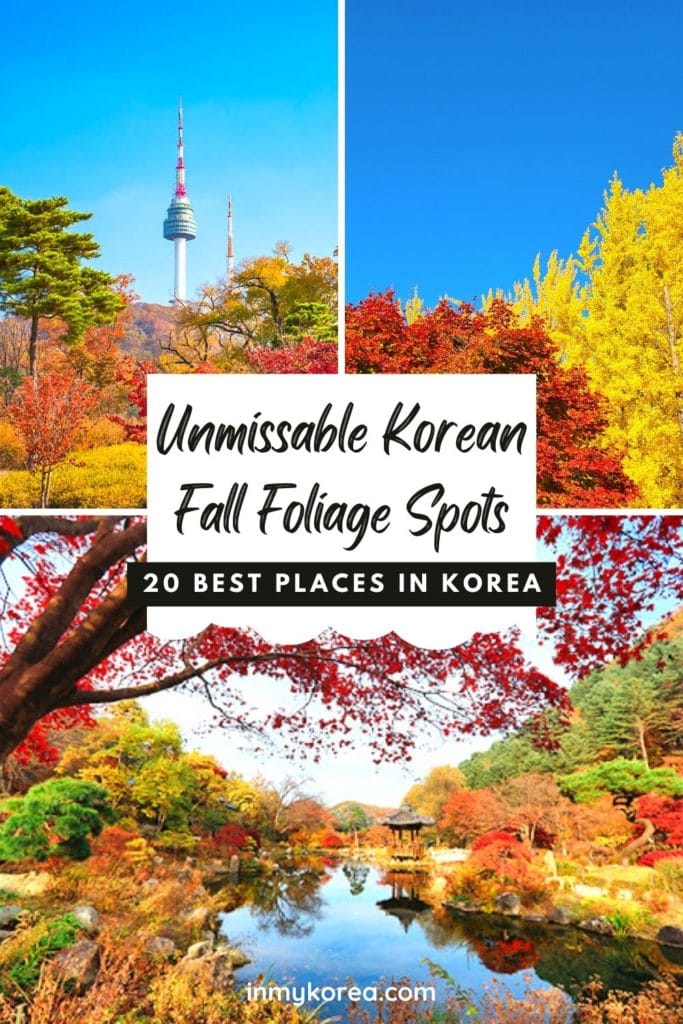 Autumn Leaves In Korea 2024: Best Korean Autumn Foliage Spots 15 Where to see autumn leaves in Korea Pin 3
