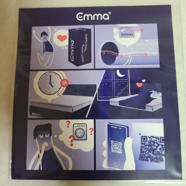 Emma Mattress Korea Review 2024: A Great Night's Sleep 12 Instruction Manual provided with Emma mattress