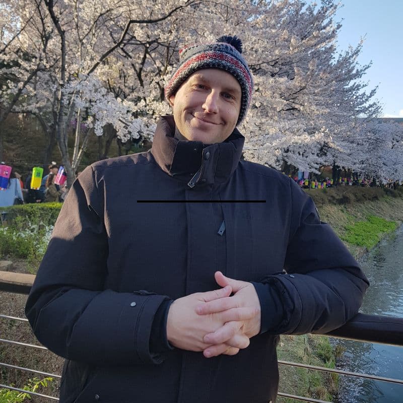 Joel With Cherry Blossoms In Seoul Joel With Cherry Blossoms In Seoul