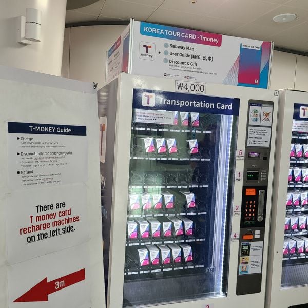 Korea Tour Card Vending Machine Incheon Airport Korea Tour Card Vending Machine Incheon Airport