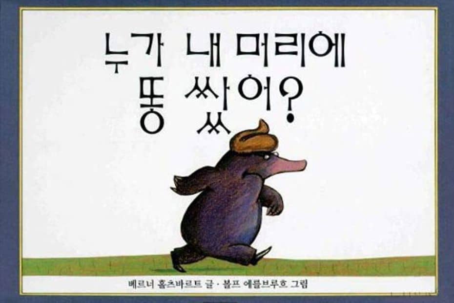 Korean Public Toilets: What Are Restrooms In Korea Like? 36 Korean book about a mole with poop on his head