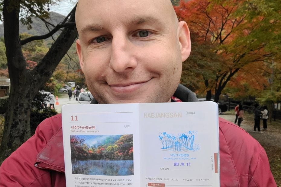 10 Best National Parks In Korea To Visit For Beautiful Views 32 Korean hiking passport in Naejangsan National Park