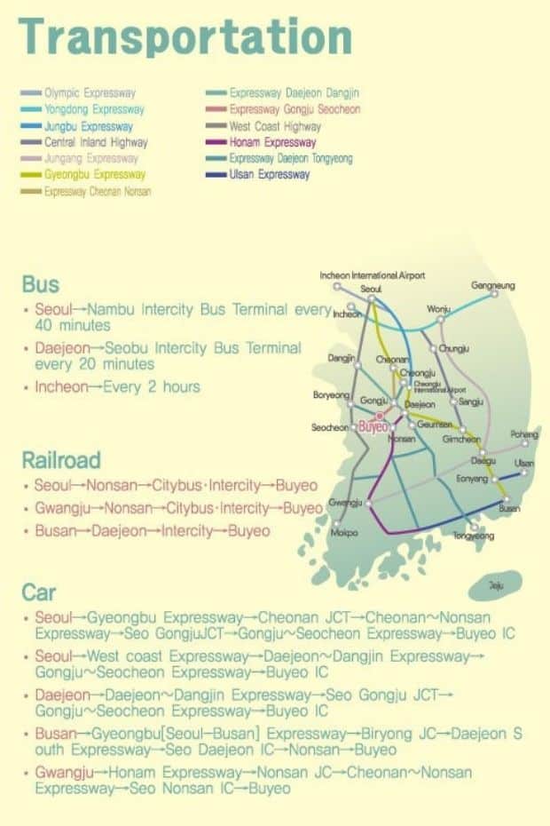 10 Things To Do In Buyeo 2024: UNESCO World Heritage City 30 Transportation Guide for Buyeo, Korea