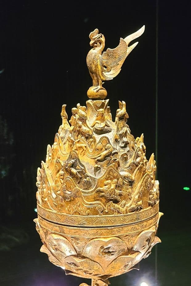 10 Things To Do In Buyeo 2024: UNESCO World Heritage City 10 Gilt-bronze Incense Burner of Baekje in Buyeo National Museum