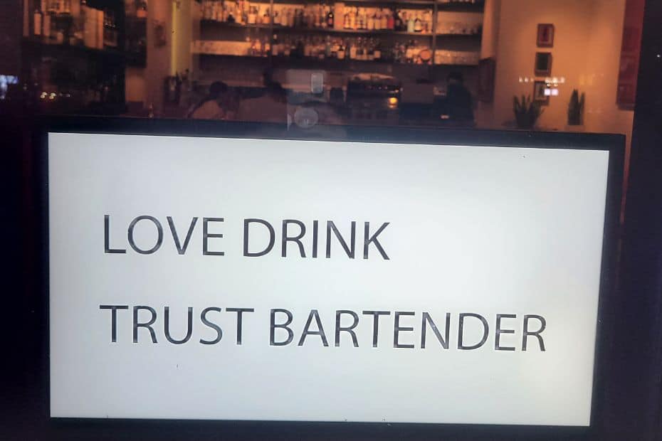 70 Funny Korean Signs, Images, And Konglish Fails 2024 52 Love Drink Trust Bartender Sign