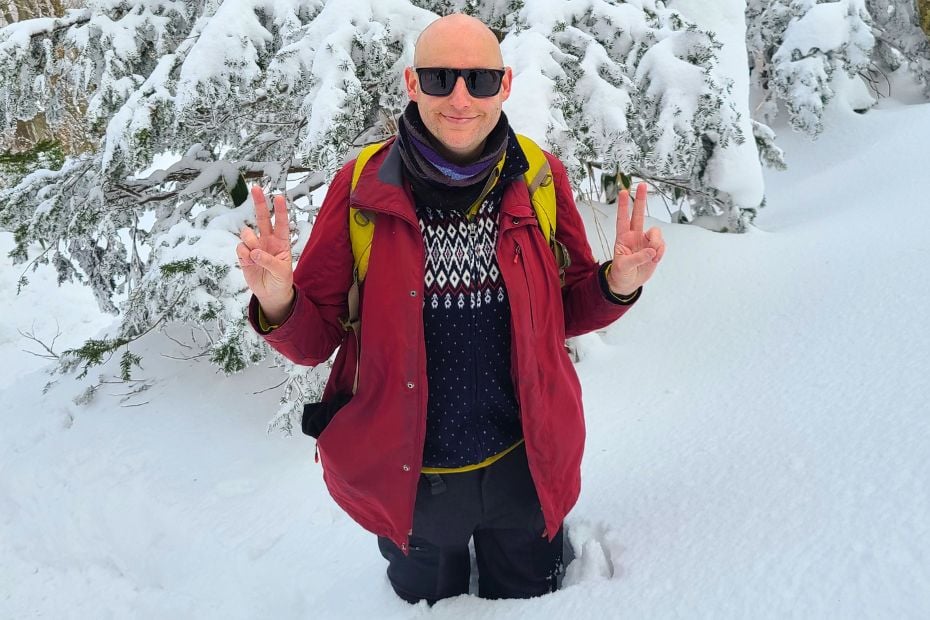 The Best Winter Festivals In Korea You Must Visit In 2024 5 Man in deep snow during winter in Korea