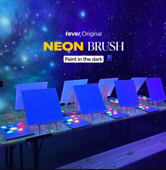 20 amusing activities for Seoul in Summer 2024 31 Neon Brush Painting Workshop in Korea