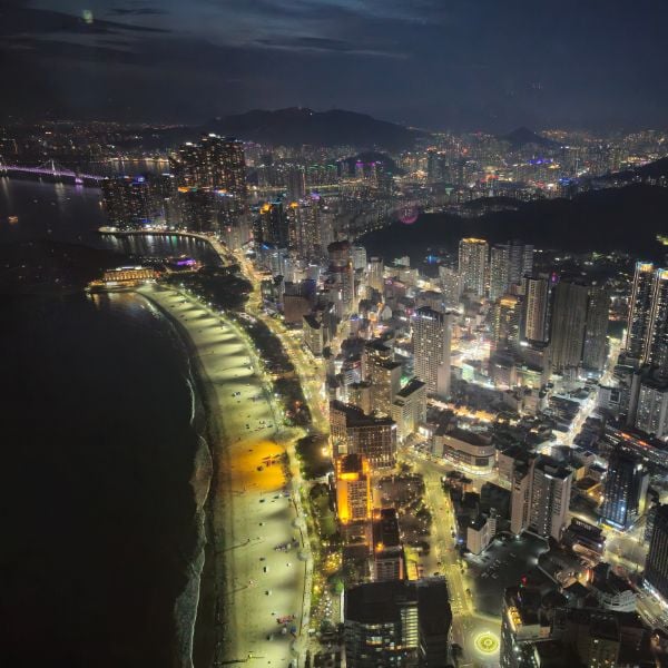 Night view of Haeundae Beach Night view of Haeundae Beach