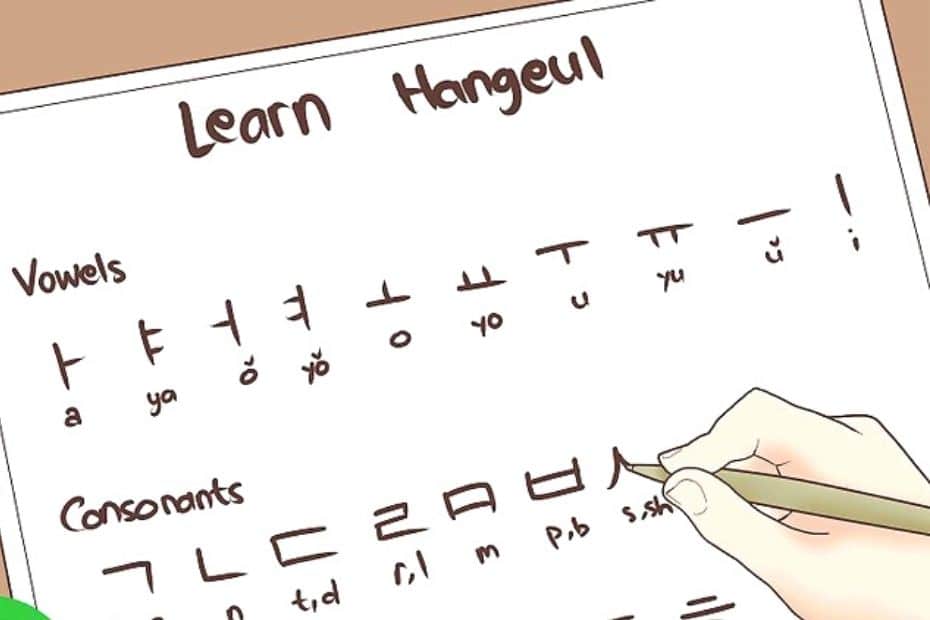 Lingopie Review: Can Lingopie Teach Korean With K-Dramas? 15 Person writing hangul, the Korean language
