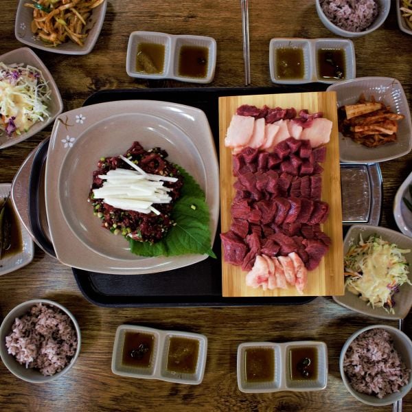Weird Korean Foods: 15 Unique Korean Dishes You Might Love 6 Raw horse meat set from Jeju Island Korea