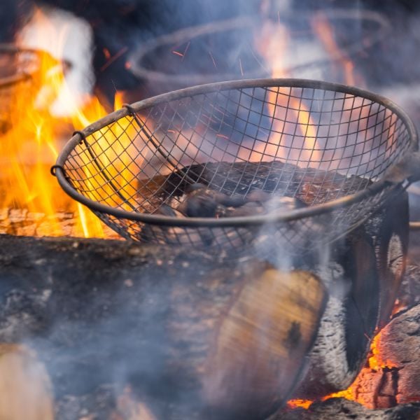 Is The Chilgapsan Ice Fountain Festival 2024 Worth Visiting? 14 Roasting chestnuts over a fire