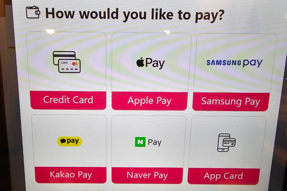 How To Pay In Korea: Cash, Card And Other Payment Methods 11 Screen showing various payment methods in Korea