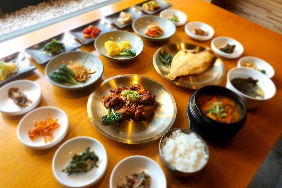 What To See And Do in Bukchon Hanok Village Seoul In 2024 16 Selection of Korean dishes at traditional restaurant