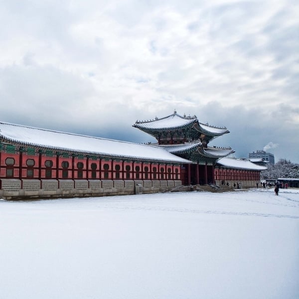 Seoul palace in snow Seoul palace in snow