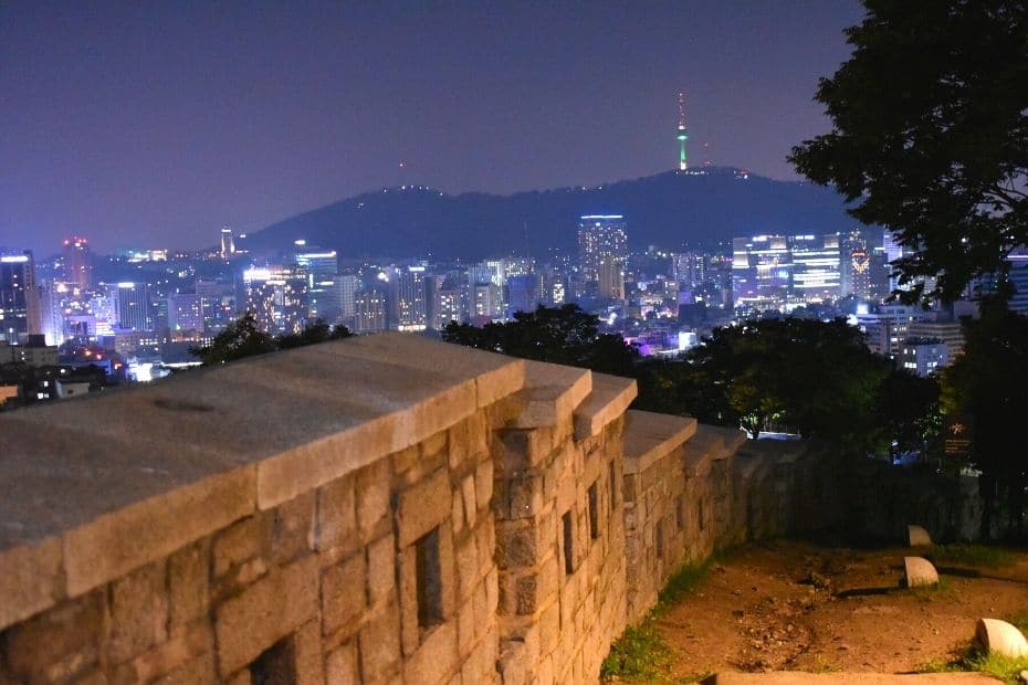 20 Cool Summer Activities In Korea: Korean Summer 2024 11 Seoul's fortress walls at night in summer
