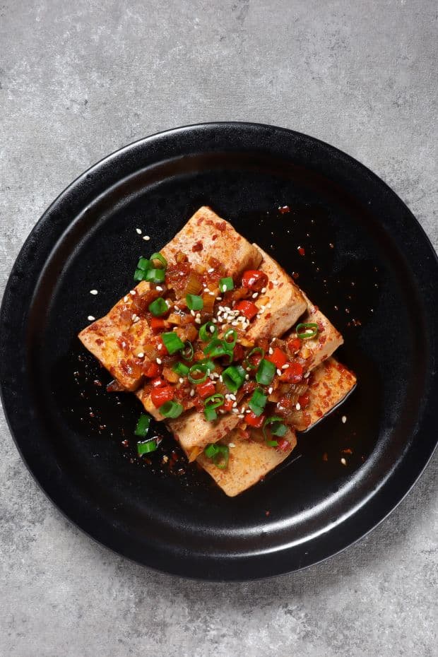 10 Best Korean Side Dishes: Banchan You Can Make At Home 17 Spicy braised tofu called Dubu Jorim in Korean