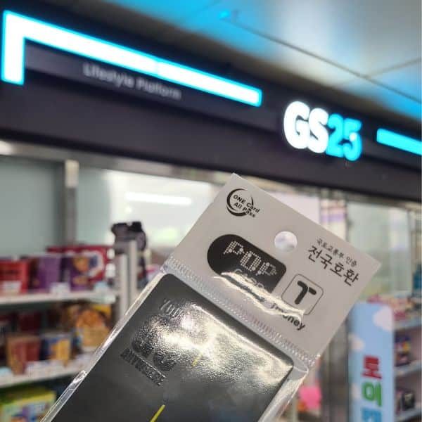 T-Money Card at a GS25 Convenience Store T Money Card at a GS25 Convenience Store