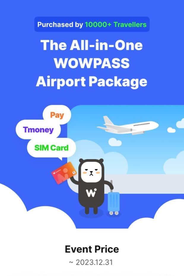 WOWPASS Korea Review: How To Use WOWPASS With T-Money 2024 25 The WOWPASS Airport Package