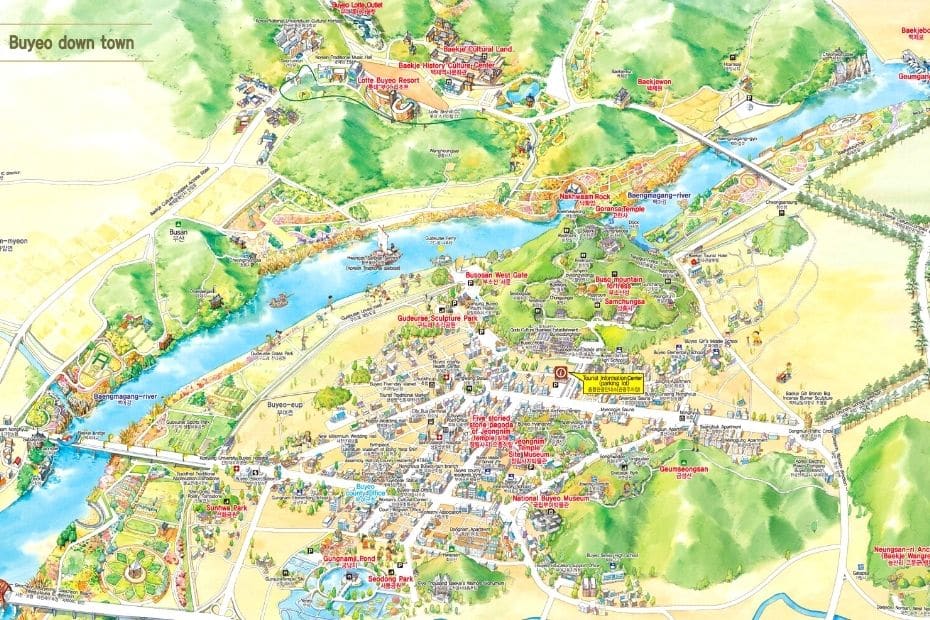 10 Things To Do In Buyeo 2024: UNESCO World Heritage City 28 Map of things to do in Buyeo City