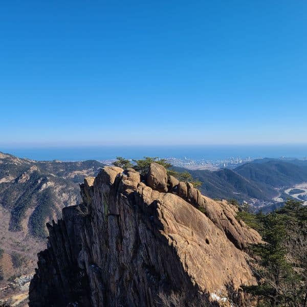 Hiking Seoraksan National Park And How To Get There 2024 25 View to Sokcho from Gwongeumseong Fortress