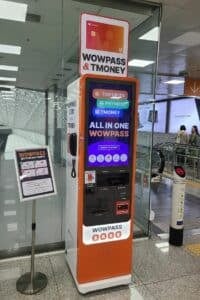 WOWPASS Korea Review: How To Use WOWPASS With T-Money 2024 12 WOW Money Exchange Machine At Incheon Airport