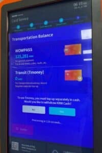 WOWPASS Korea Review: How To Use WOWPASS With T-Money 2024 20 WOWPASS Balance and T Money Balance
