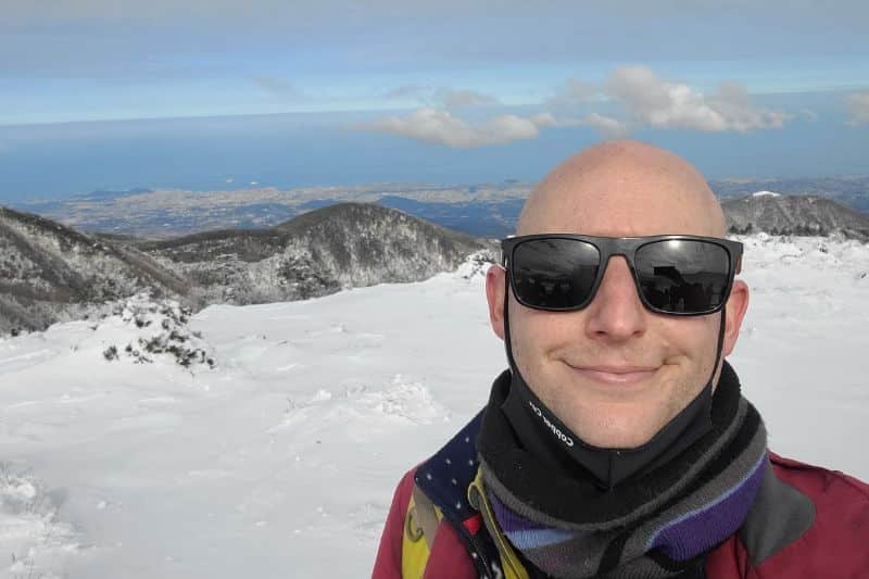 Joel On Hallasan In Winter Joel On Hallasan In Winter