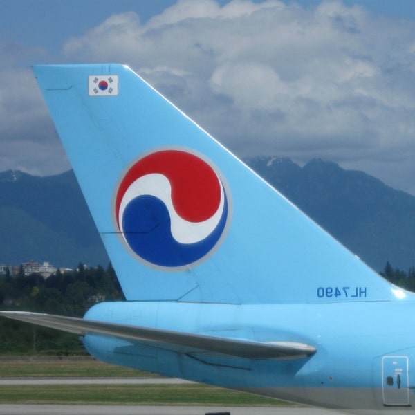 Flying To Korea: How To Get Cheap Flights To Korea In 2024 10 Korean Air Tail Section With Logo