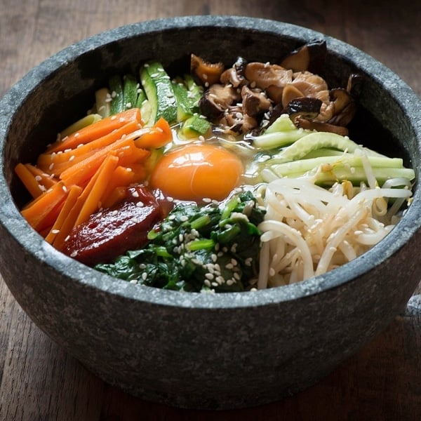 Korean Hot Stone Bibimbap Korean Hot Stone Bibimbap