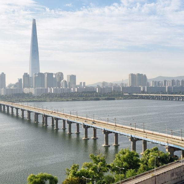 Seoul River Bus Service 2024: Travel The Han River By Boat 6 Lotte World Tower and Han River Seoul