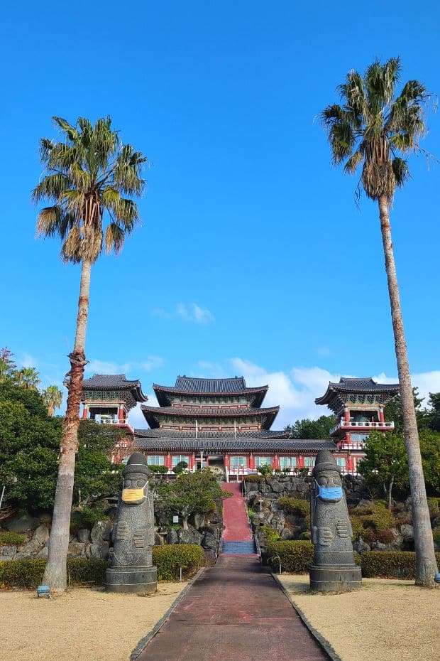 What To Do On Jeju Island In Winter: Jeju Winter Itinerary 2024 20 Yakcheonsa Buddhist Temple on Jeju Island